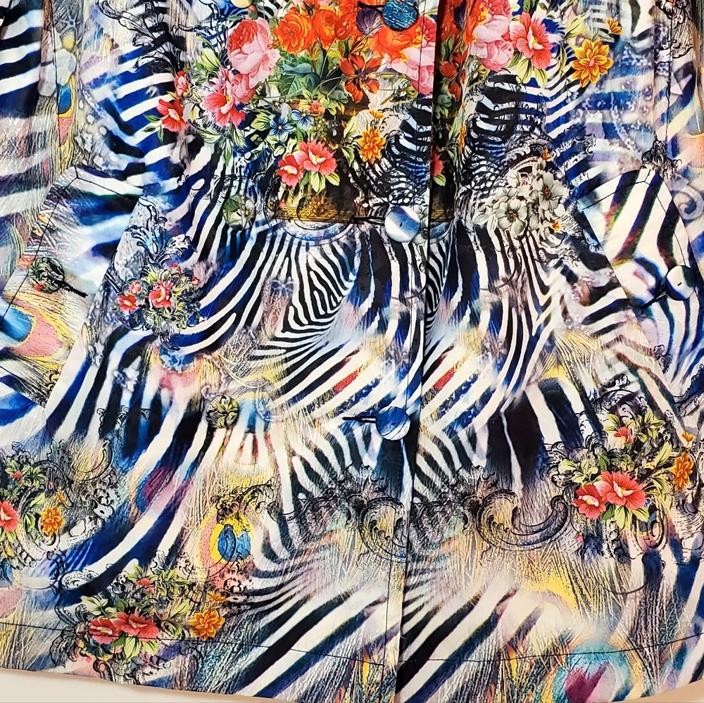 Etoile Du Monde Multicolor Button Jacket - image 4